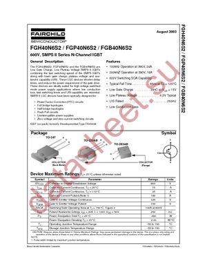 FGP40N6S2 datasheet  